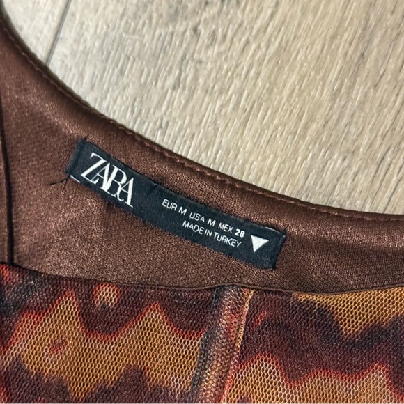 Zara corset top Cropped Invisible zipper on the side women’s medium - Picture 2 of 3